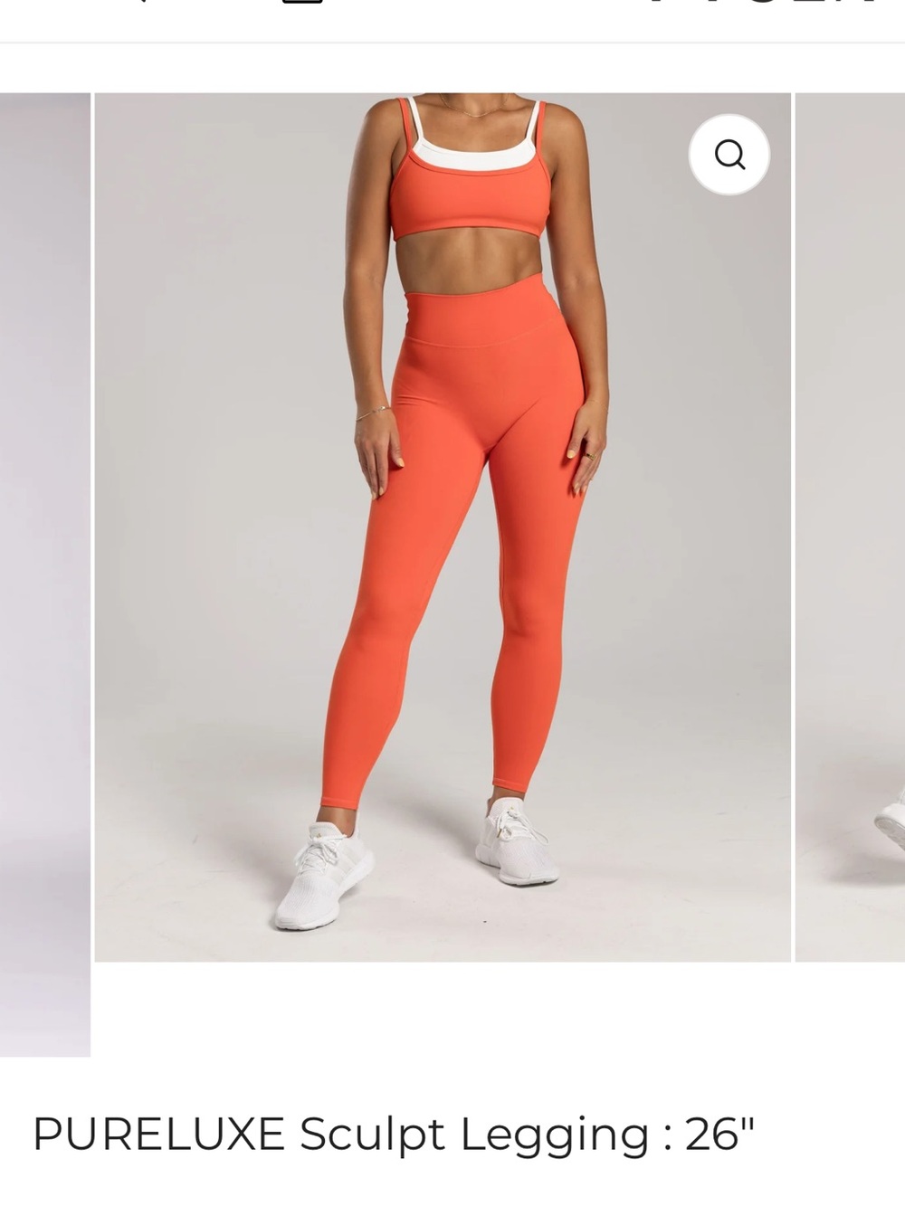 P’TULA PURELUXE Sculpt Legging 26” – Papaya